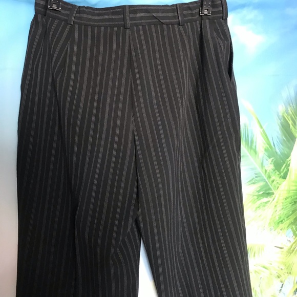 Norm Thompson Pinstriped Pants 12 Petite Beautiful - Picture 7 of 14
